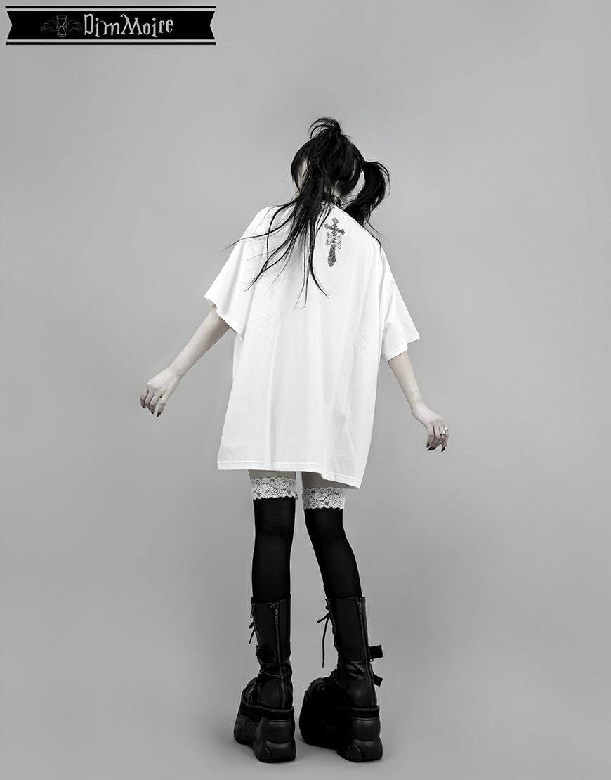 DimMoire【ディムモアール】Baby Skull BIG T/White