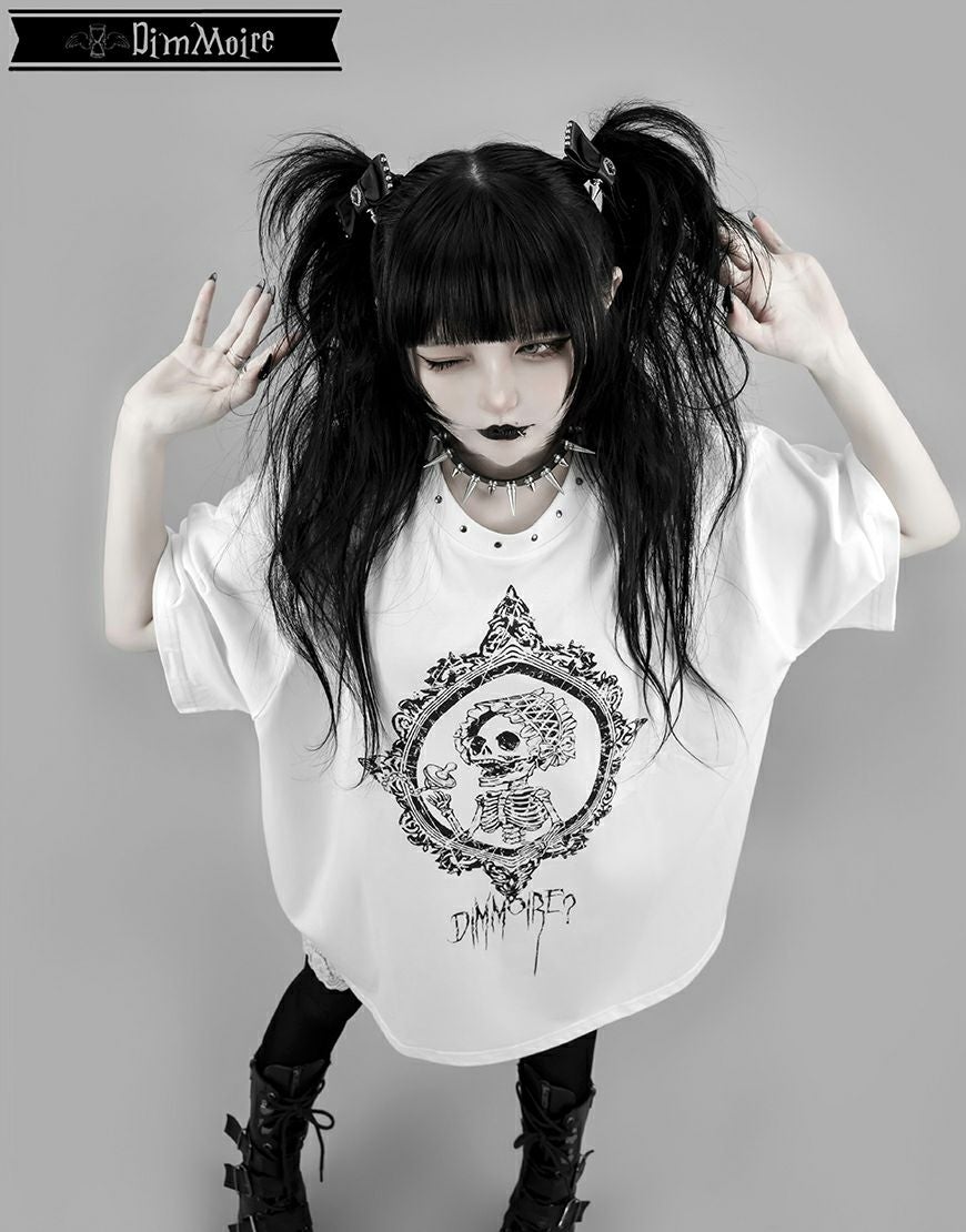 DimMoire【ディムモアール】Baby Skull BIG T/White
