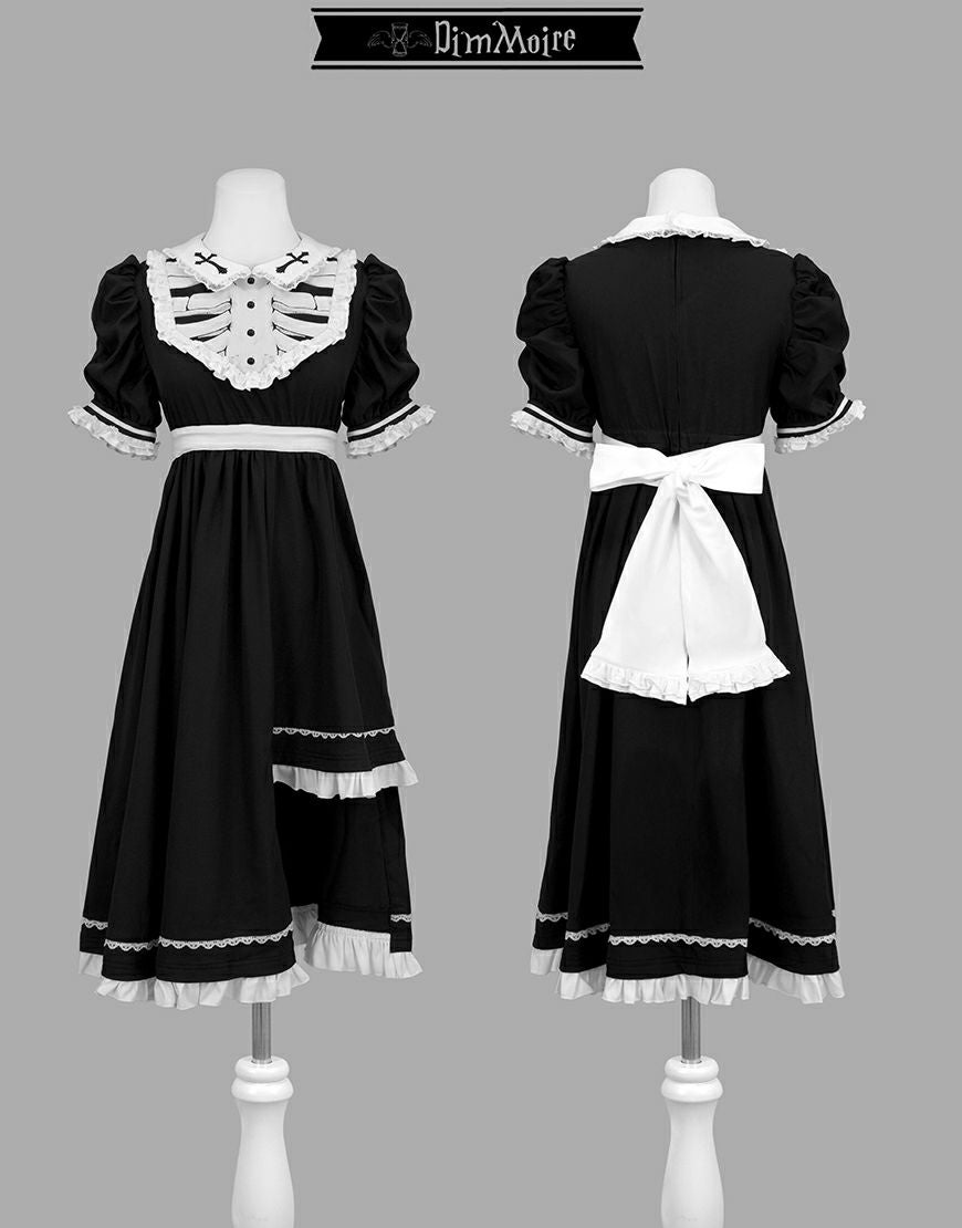 DimMoire【ディムモアール】儚骸アシメワンピース/Black