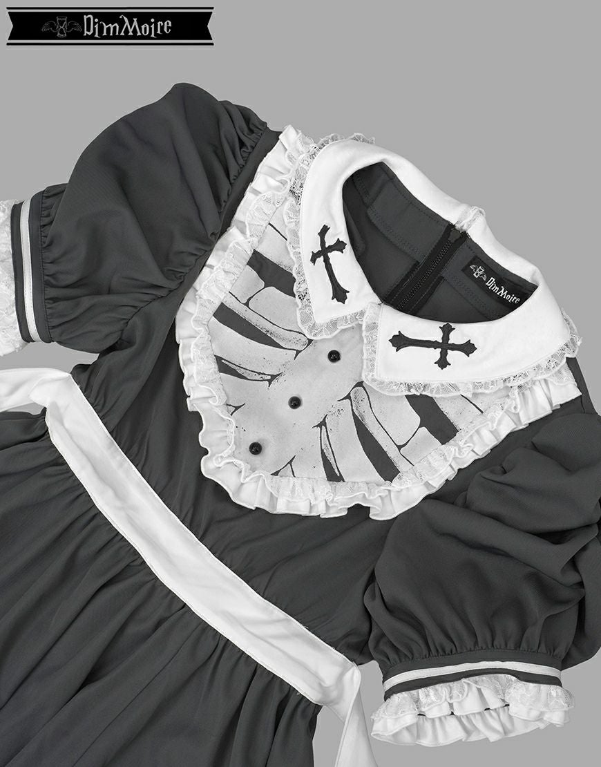 DimMoire【ディムモアール】儚骸アシメワンピース/Gray