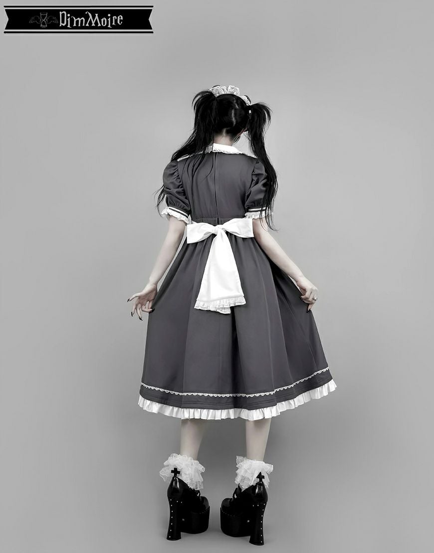 DimMoire【ディムモアール】儚骸アシメワンピース/Gray