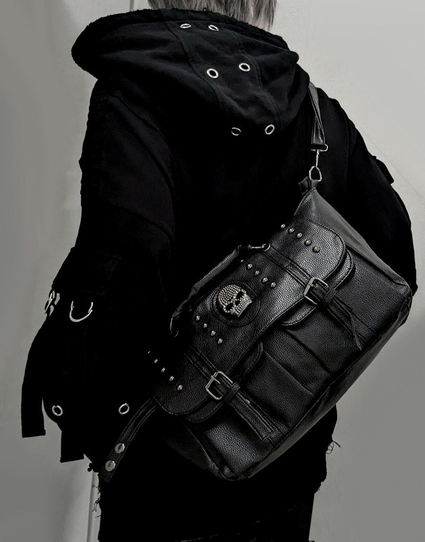 DimMoire【ディムモアール】Skull刻印スタッズリュック/Black