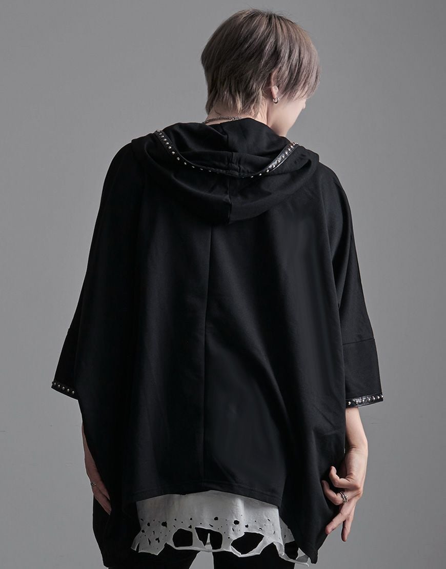 NOVESSEL【ノベセル】スタッズポンチョパーカー/全1色【CV23-E06】