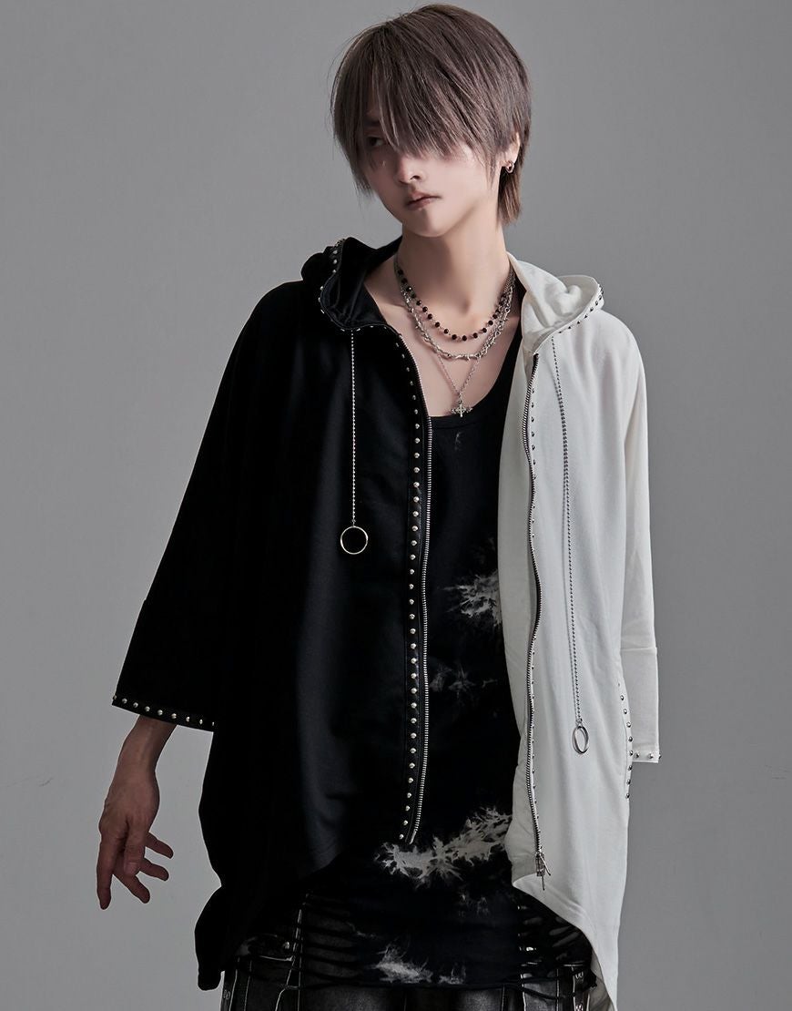 NOVESSEL【ノベセル】スタッズポンチョパーカー/全1色【CV23-E06】