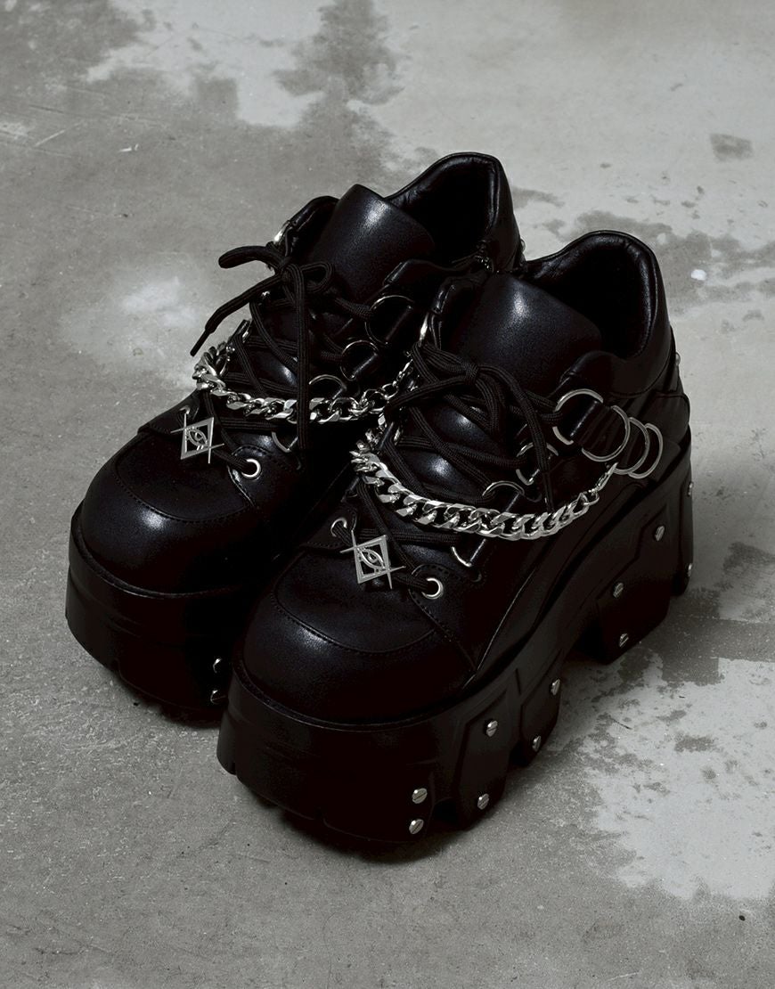 DimMoire【ディムモアール】HeartCoreスタッズローファー/Black