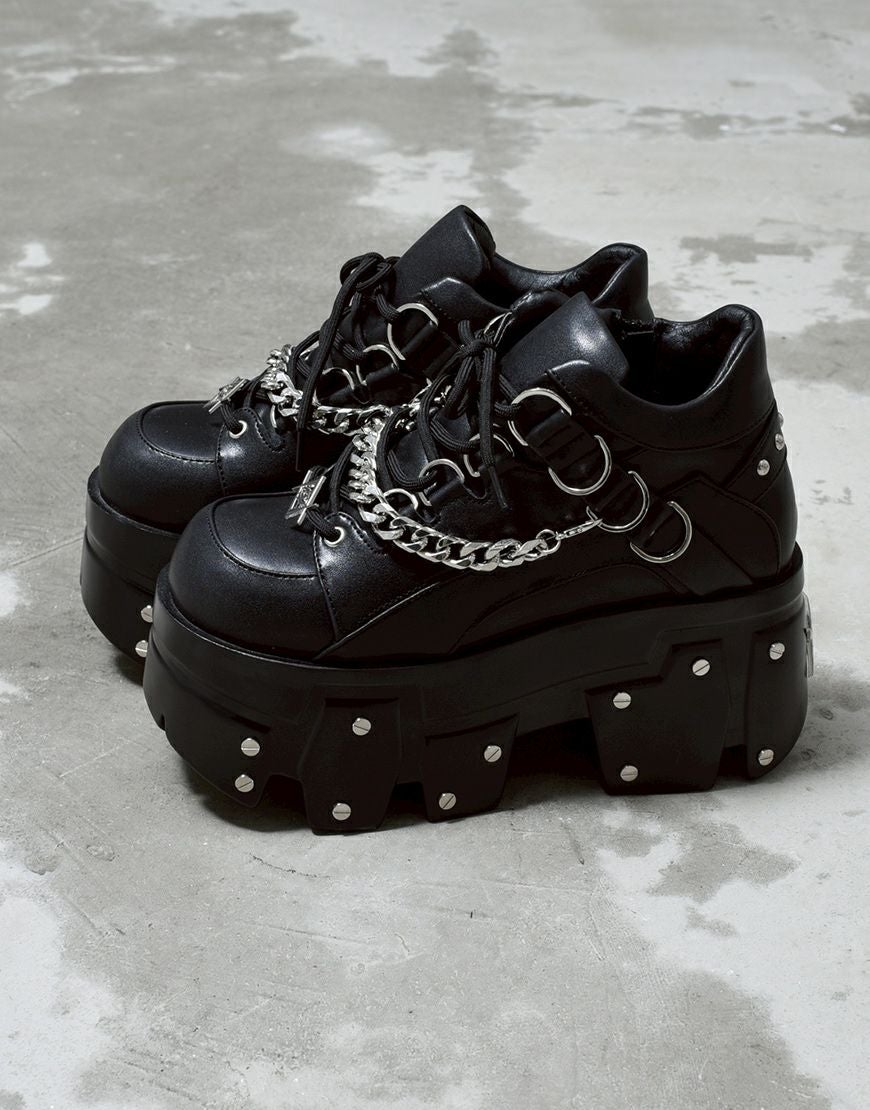 REFLEM【レフレム】ニューボンテージデザインプラットフォームシューズ