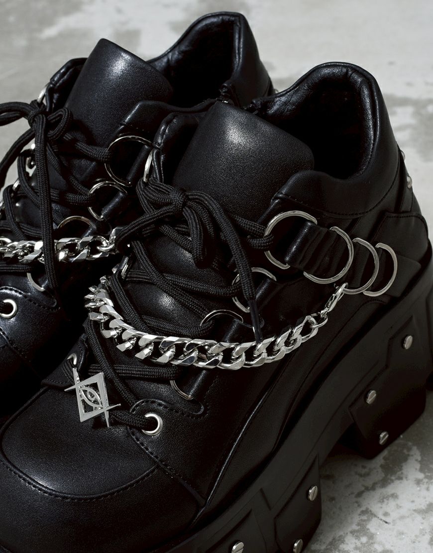 REFLEM【レフレム】ニューボンテージデザインプラットフォームシューズ