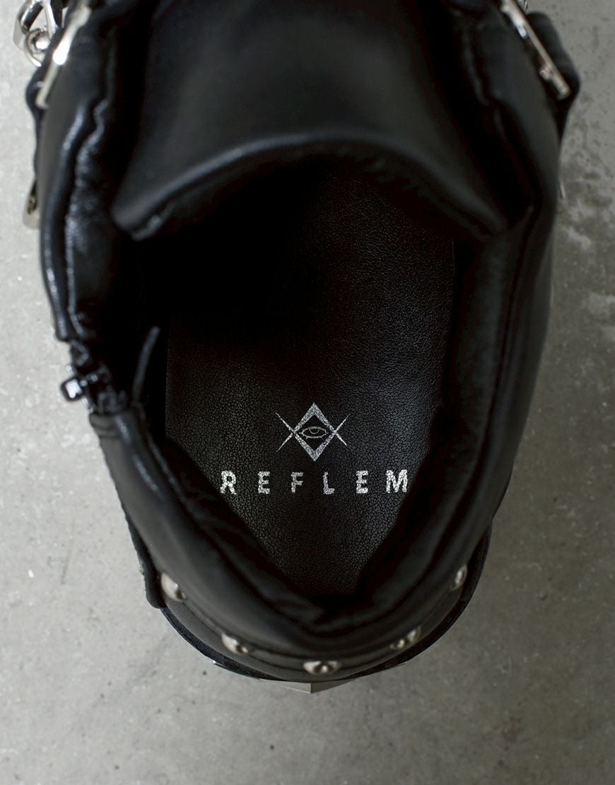 REFLEM【レフレム】ニューボンテージデザインプラットフォームシューズ
