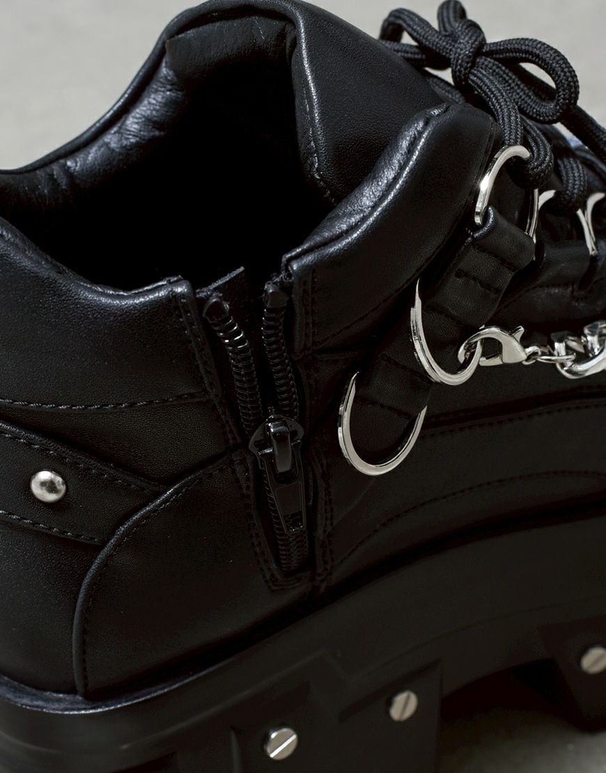 REFLEM【レフレム】ニューボンテージデザインプラットフォームシューズ