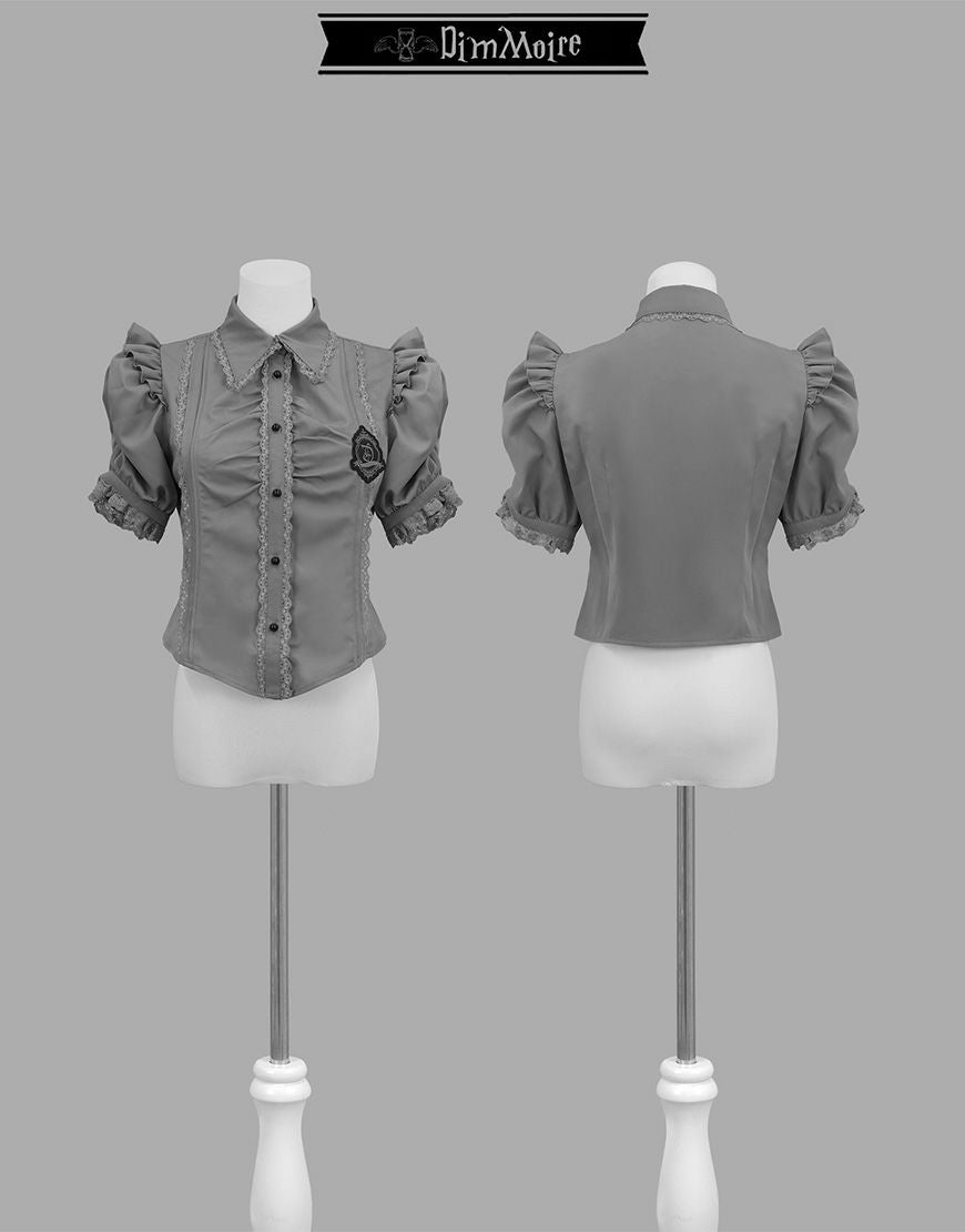 DimMoire【ディムモアール】DimMoire学園ブラウス+ジレset/Gray&Black