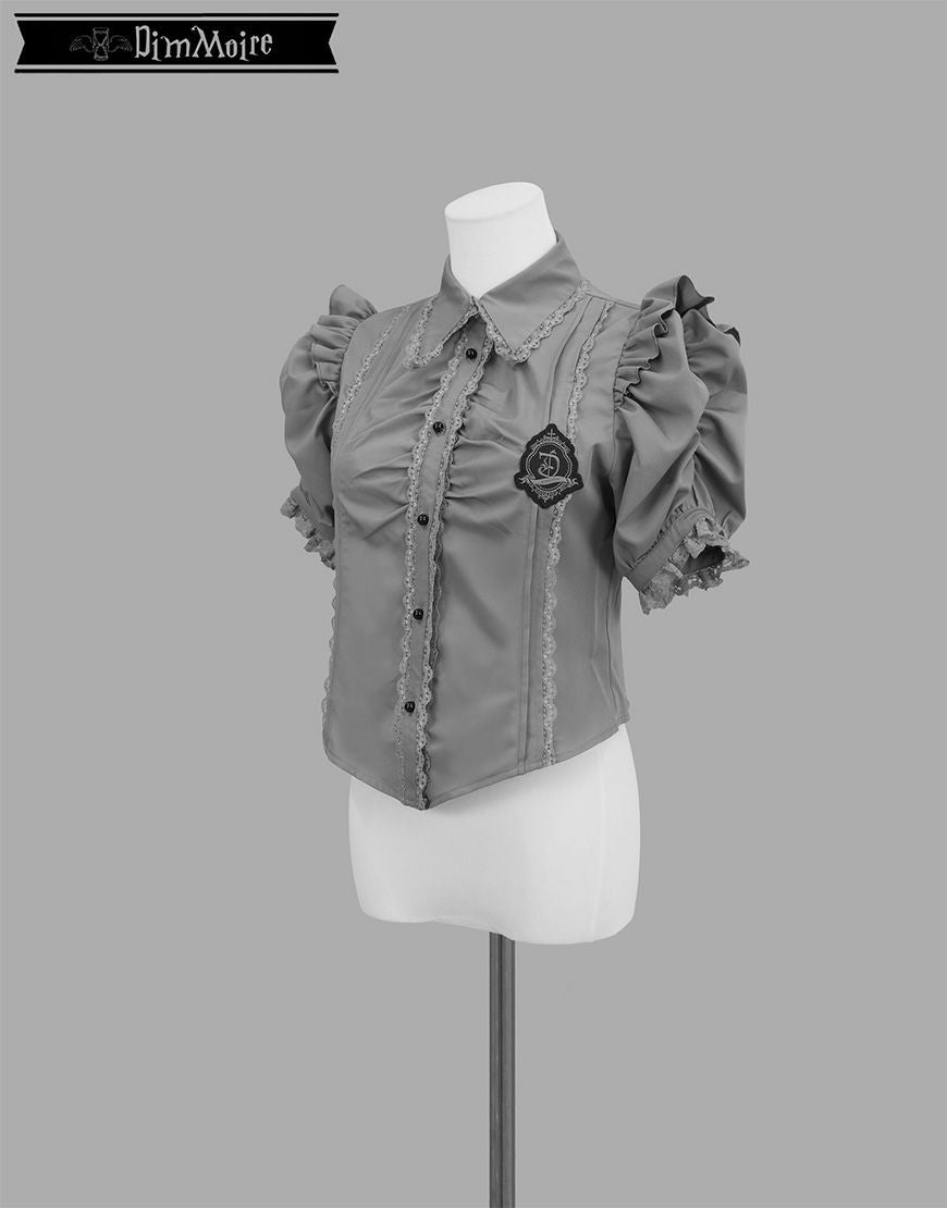 DimMoire【ディムモアール】DimMoire学園ブラウス+ジレset/Gray&Black