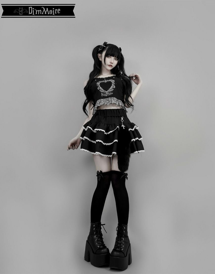 DimMoire オフショルキャミソール DimMoire【ディムモアール】キャミオフショルT/Black