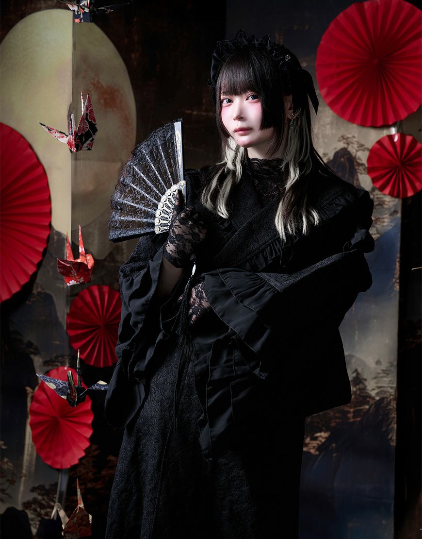 ililil【イルイルイル】たおやか地雷ちゃん着物セーラーsetup(浴衣)/全1色