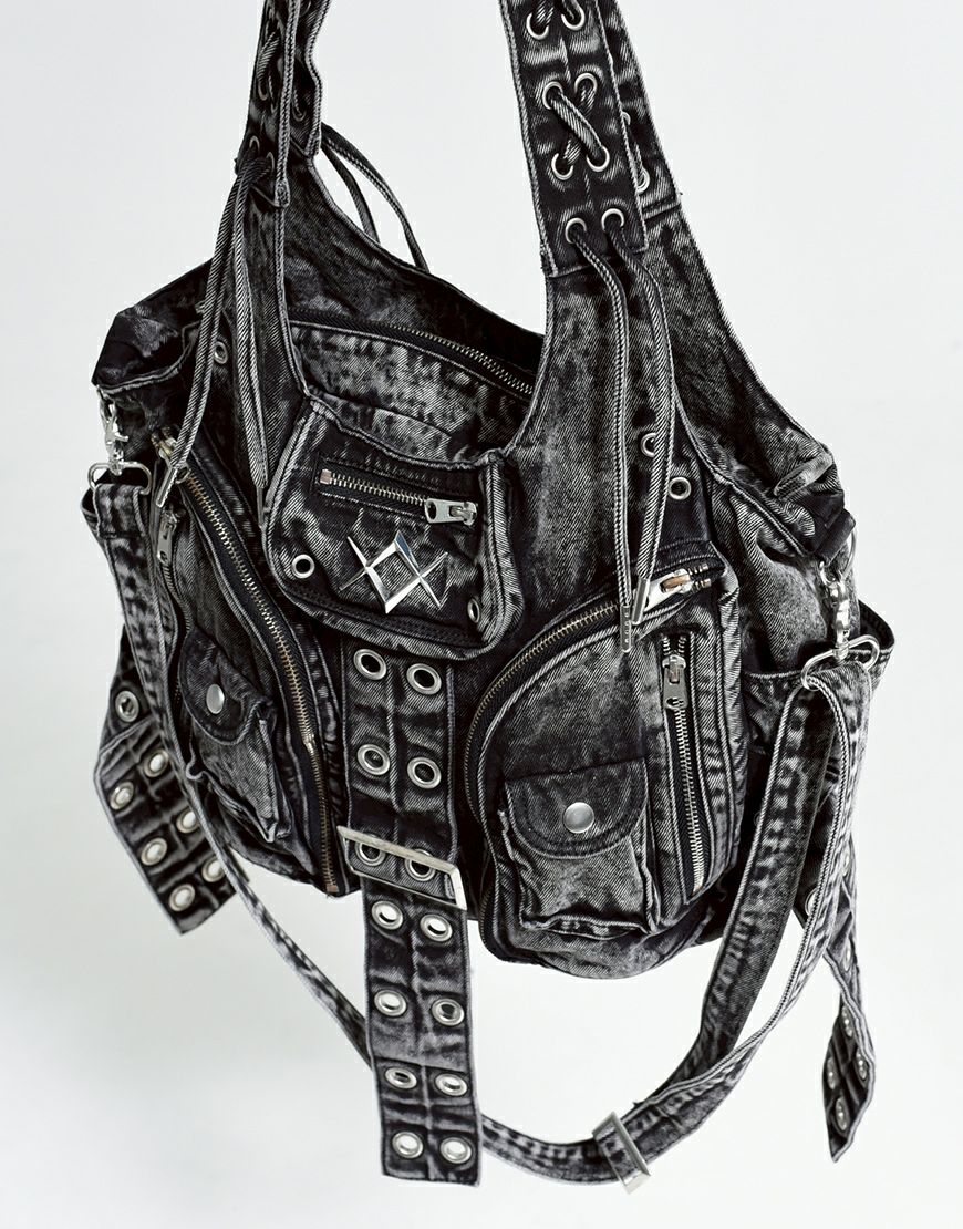 REFLEM【レフレム】加工デニム2WAYショルダーバッグ/全2色