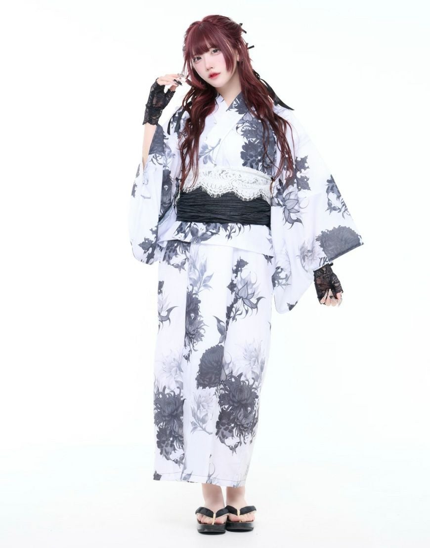 REFLEM【レフレム】2wayセパレート総柄浴衣5点SET(羽織・キャミ