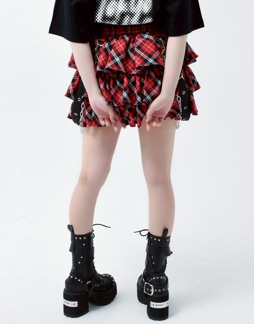 TRAVAS TOKYO【トラバストーキョー】サスペンダー付きケーキスカート/全2色