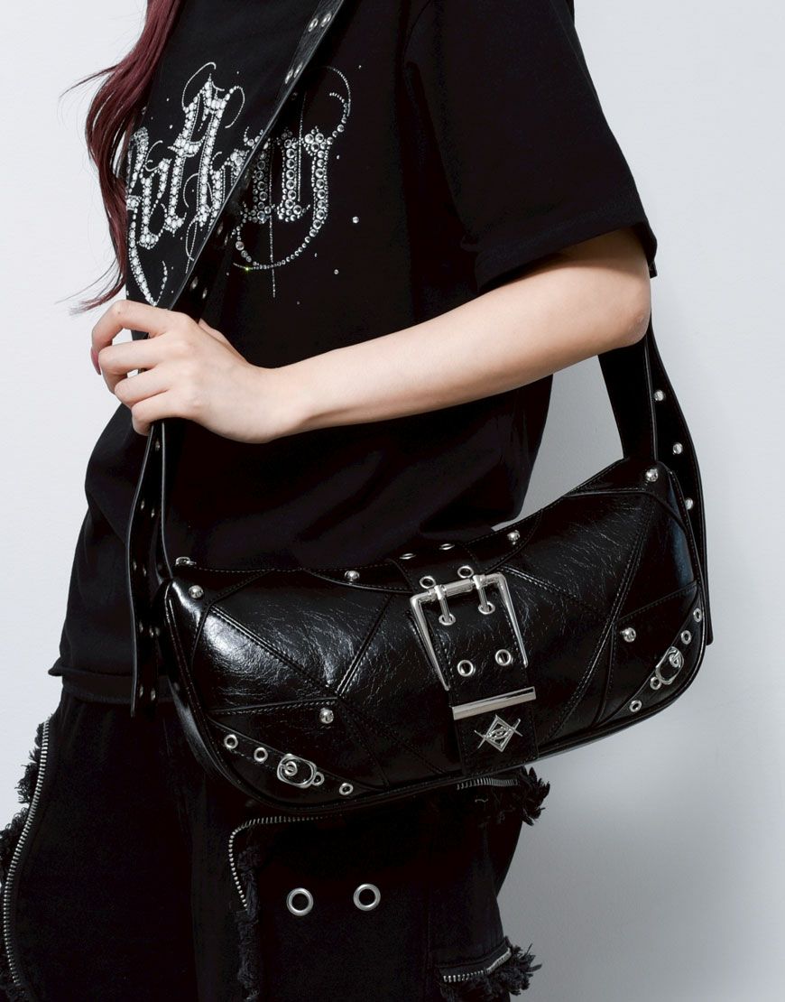 REFLEM【レフレム】ハーフムーンPUショルダーバッグ/全2色