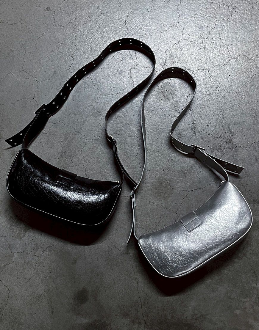 REFLEM【レフレム】ハーフムーンPUショルダーバッグ/全2色