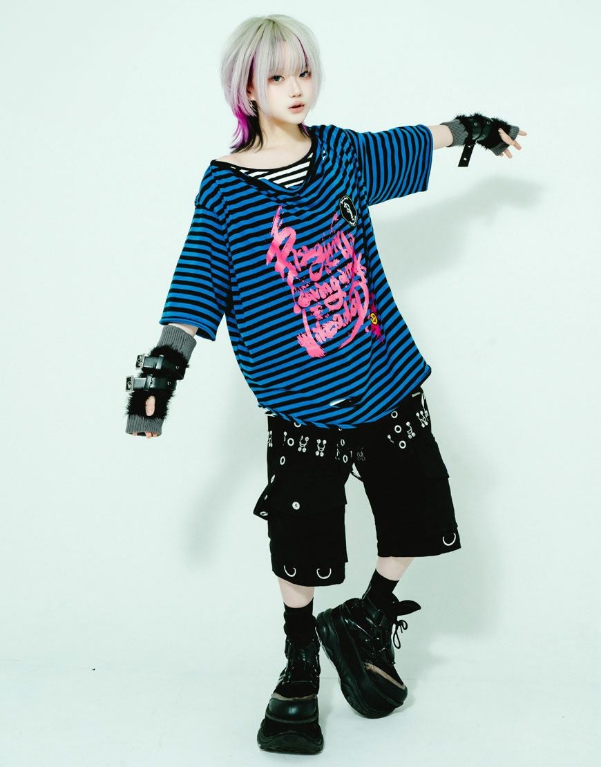 極美品 現行 DustDevil ダスト パンク ハーフパンツ ロック V系 DustDevil【ダストデビル】ダストパンクハーフパンツ/全1色
