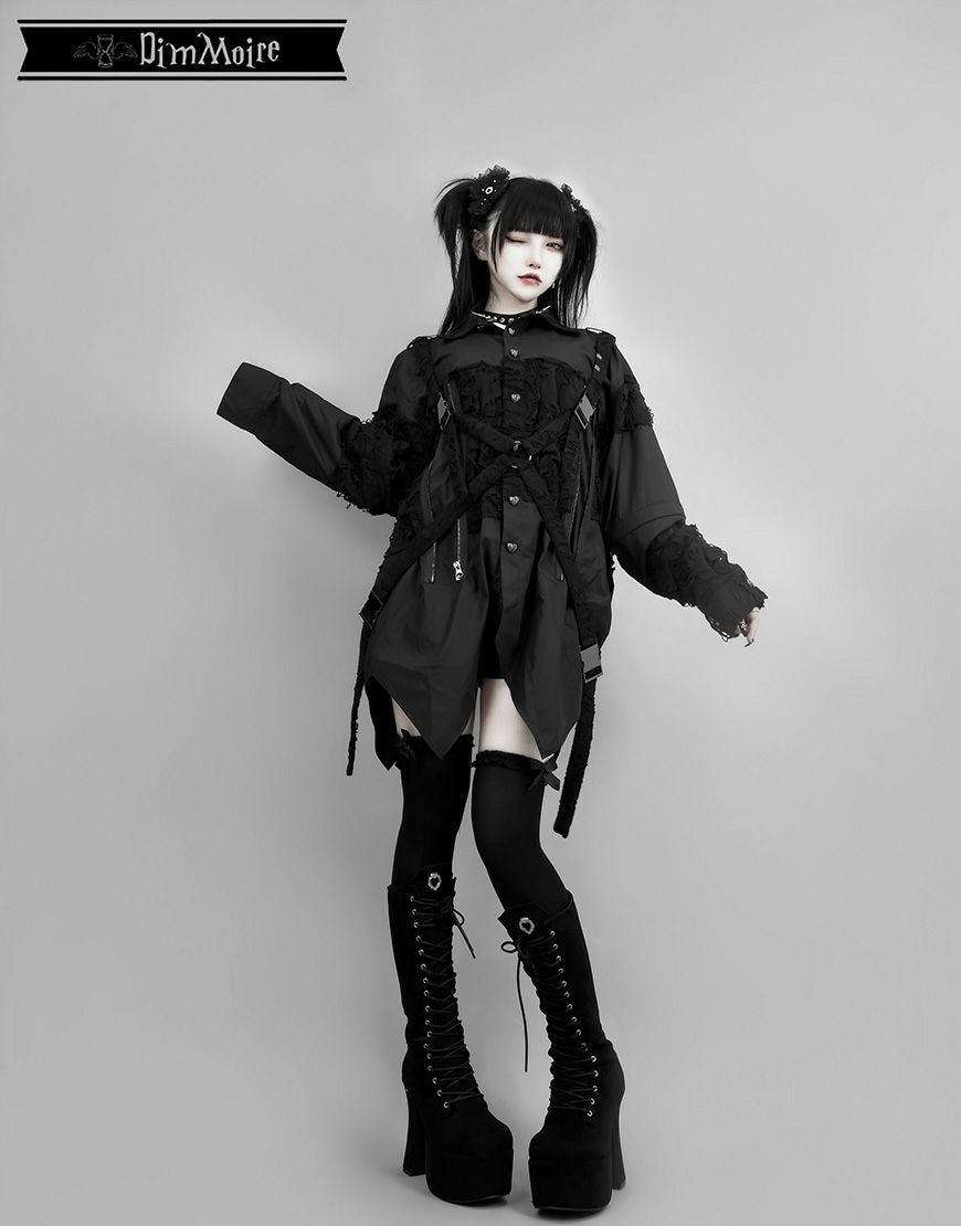 DimMoire ディムモアール 監禁ハーネスシャツ Black 黒 DimMoire【ディムモアール】監禁ハーネスシャツ/Black