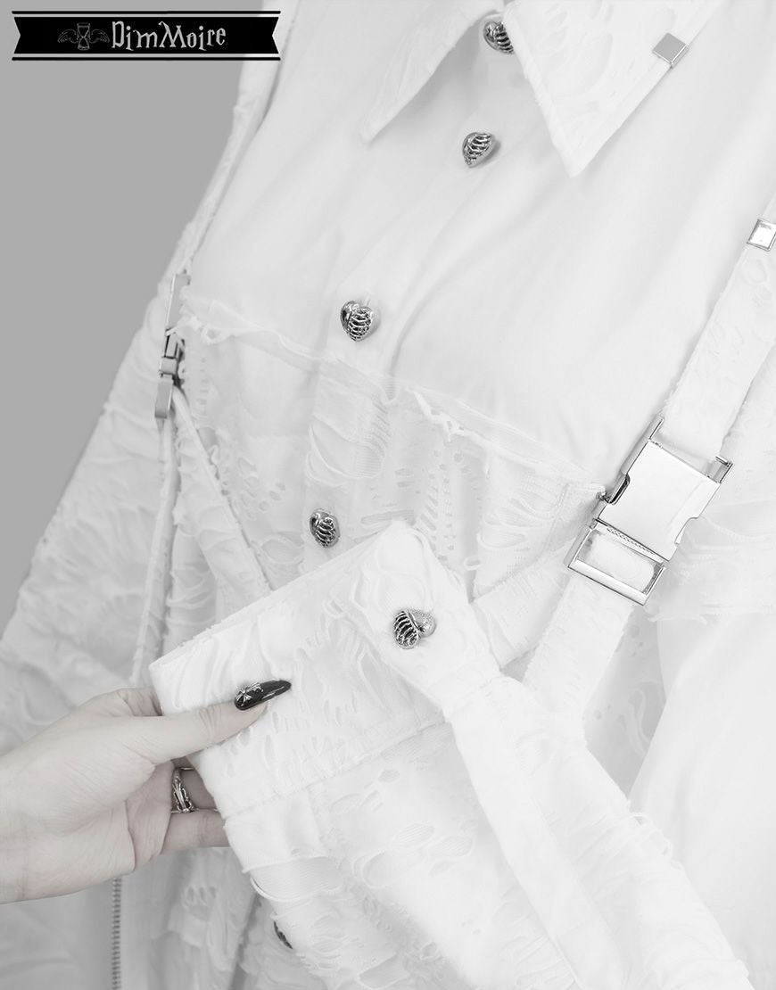 dimmoire 監禁ハーネスシャツ White DimMoire【ディムモアール】監禁ハーネスシャツ/Black