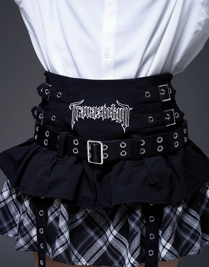 TRAVAS TOKYO【トラバストーキョー】ベルト付きティアードフリル