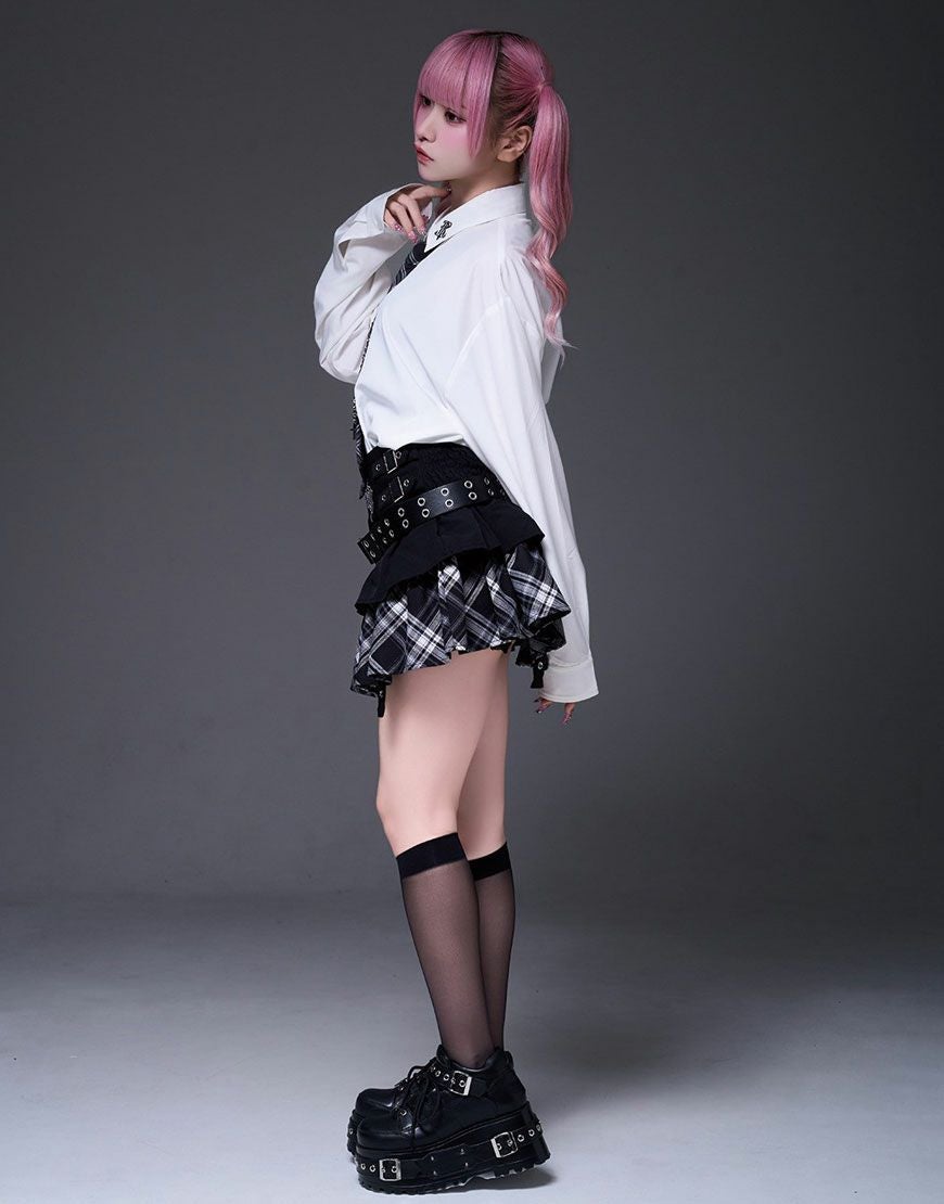 TRAVAS TOKYO【トラバストーキョー】ベルト付きティアードフリル