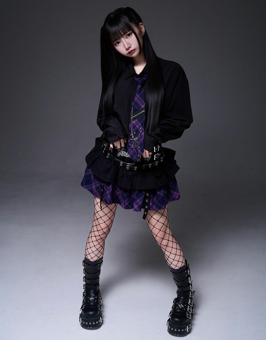 TRAVAS TOKYO【トラバストーキョー】ベルト付きティアードフリル