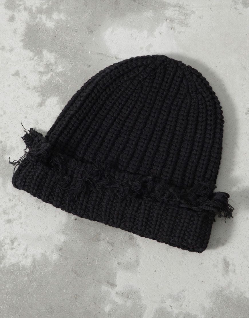 REFLEM【レフレム】ロゴ刺繍ダメージニット帽/全2色