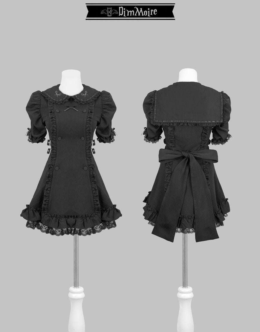 DimMoire ディムモアール 冥界少女のセーラーSETUP 黒 白 DimMoire【ディムモアール】冥界少女のセーラーSETUP/Black