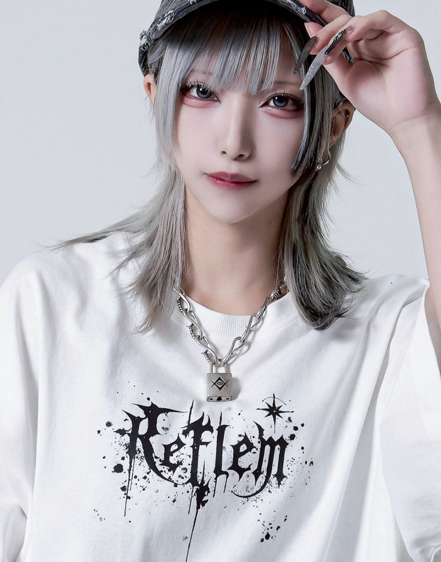 REFLEM【レフレム】Thorn eyeロゴパドロックネックレス/全1色