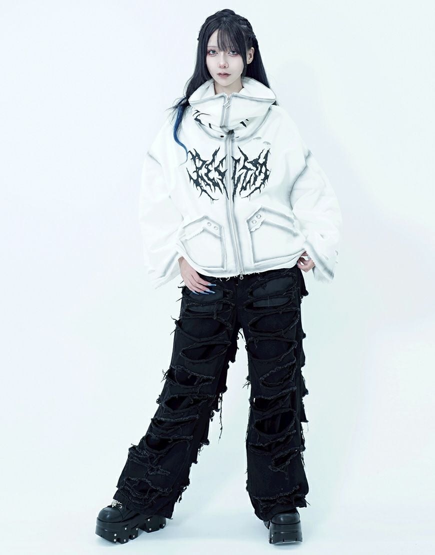 REFLEM【レフレム】2wayクロップドジップパーカー/全3色