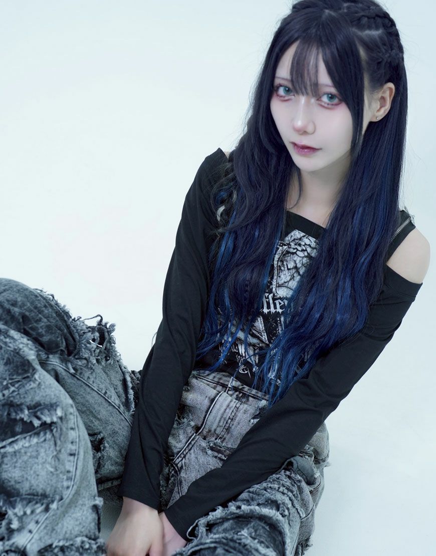 REFLEM【レフレム】ジップベルトオフショル長袖カットソー/全2色