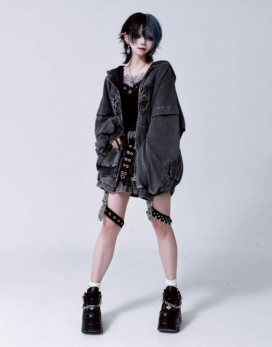 REFLEM【レフレム】猫耳ジップアップパーカー/全3色