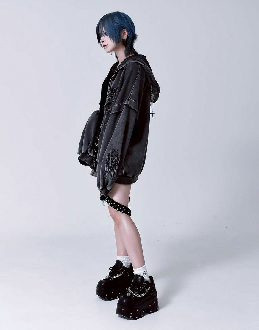 REFLEM【レフレム】猫耳ジップアップパーカー/全3色