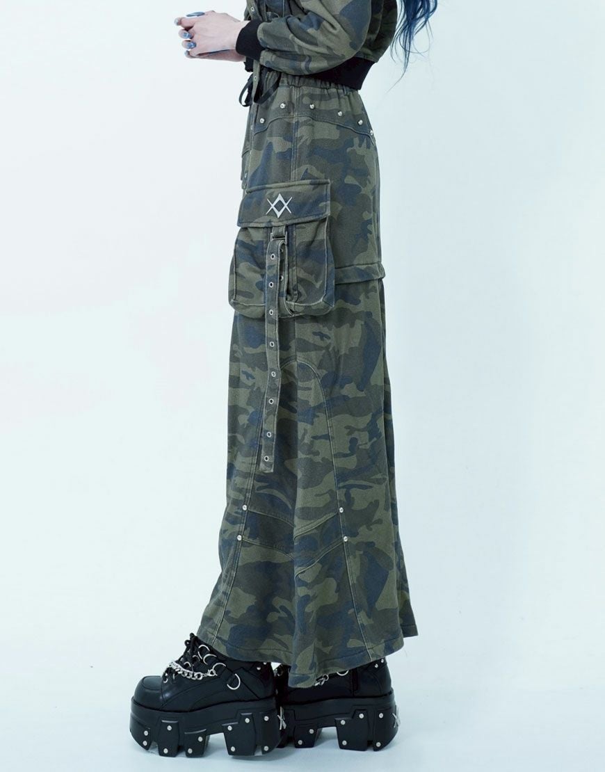 現行品 25AW REFLEM レフレム 2wayカーゴロングスカート REFLEM（レフレム） スカート 「REFLEM/レフレム」2WAYカーゴロング