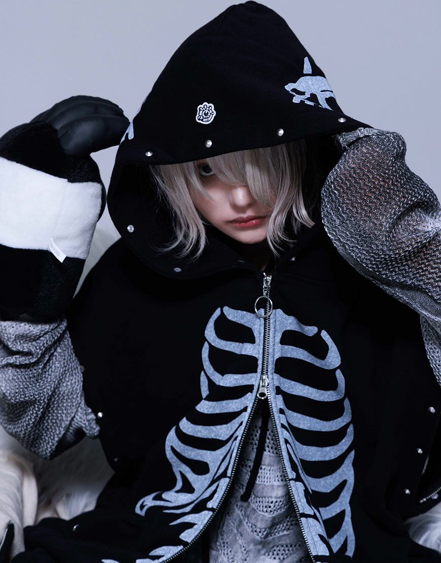 Gamchu【ガムチュ】Sloppy脱臼ギミックパーカー/全2色