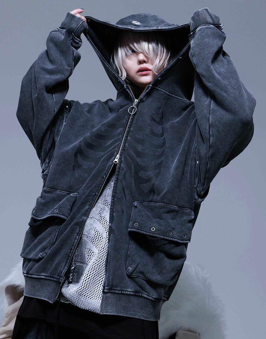 Gamchu【ガムチュ】Sloppy脱臼ギミックパーカー/全2色