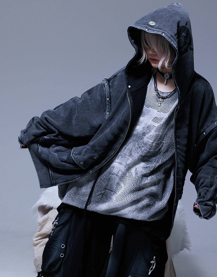 Gamchu【ガムチュ】Sloppy脱臼ギミックパーカー/全2色