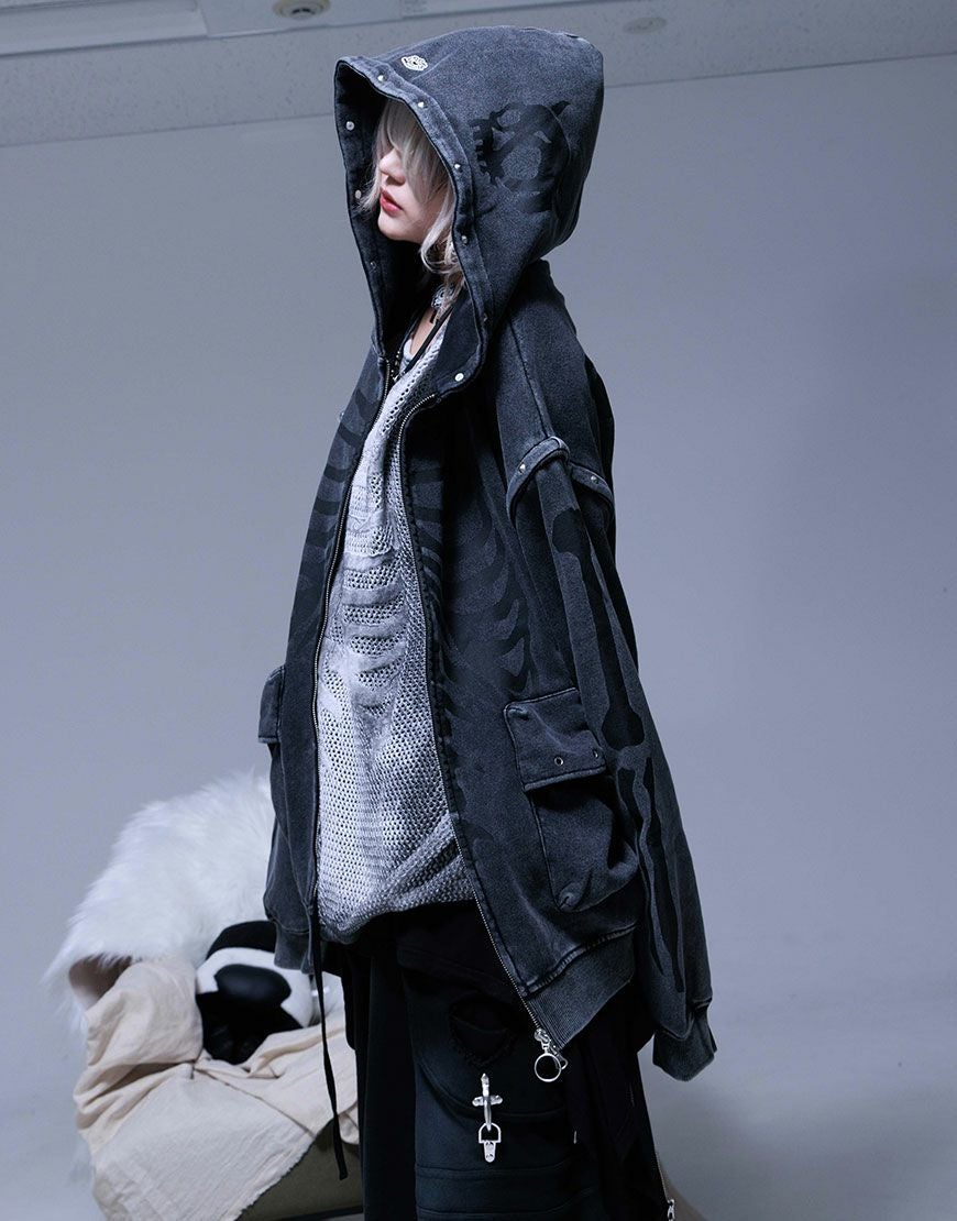 Gamchu【ガムチュ】Sloppy脱臼ギミックパーカー/全2色