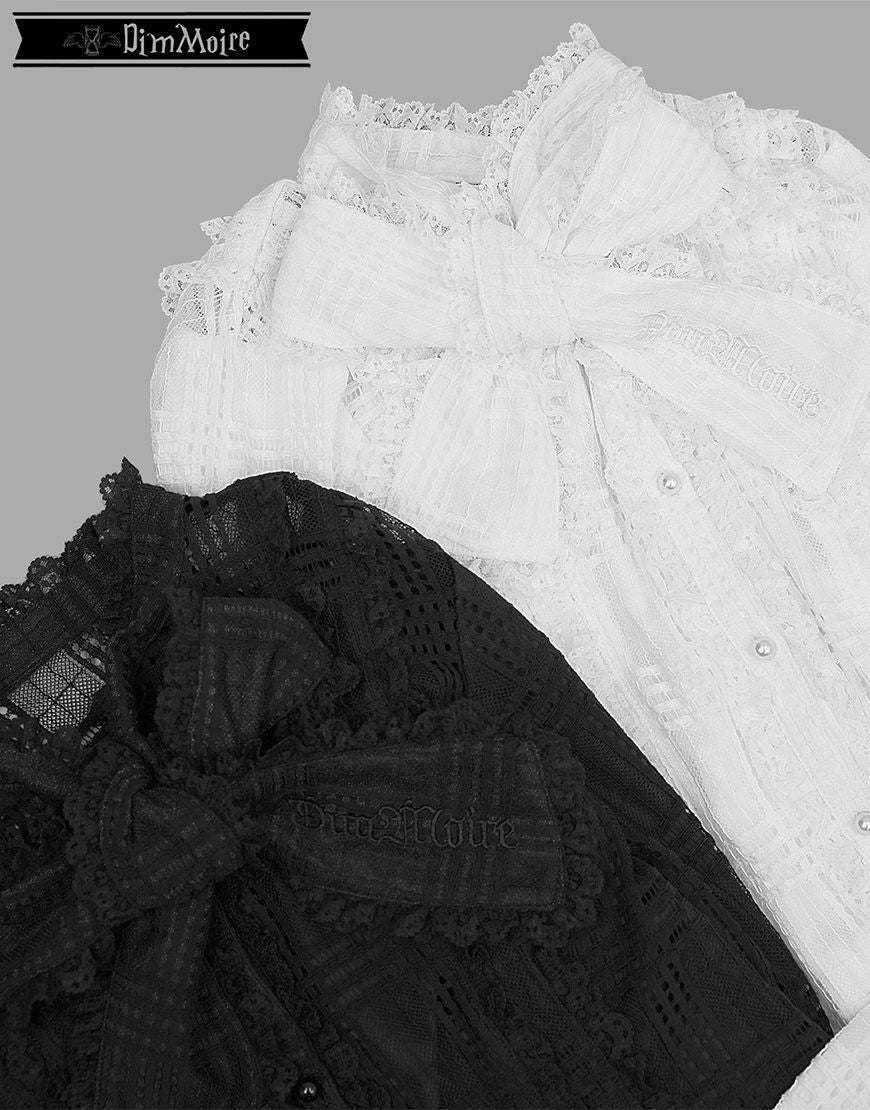 DimMoire【ディムモアール】荊棘リボンタイブラウス/White