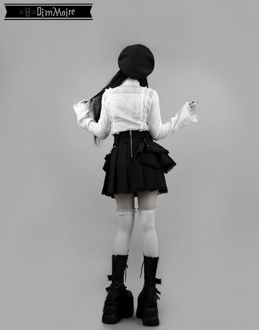 DimMoire【ディムモアール】魅了のアシメミニスカート/Black