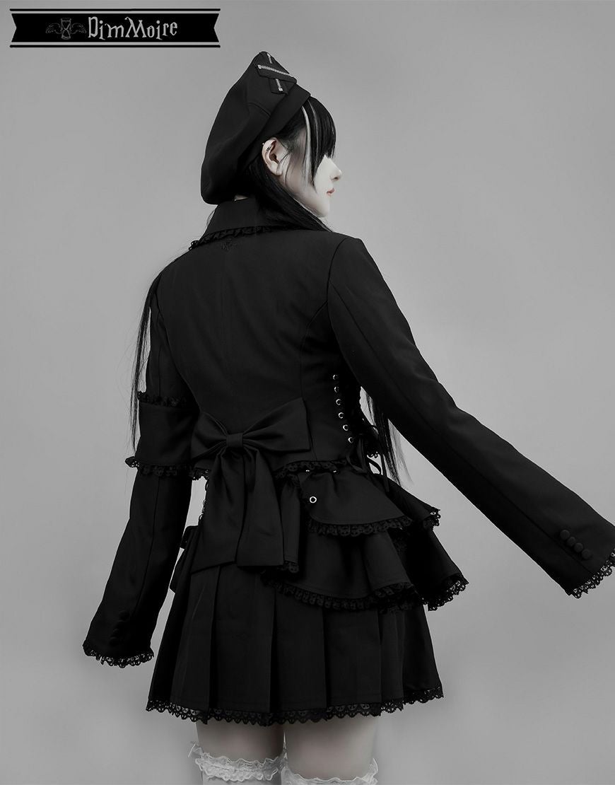 DimMoire【ディムモアール】魅了のアシメミニスカート/Black