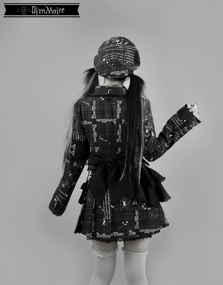 DimMoire【ディムモアール】魅了のアシメミニスカート/Blackチェック