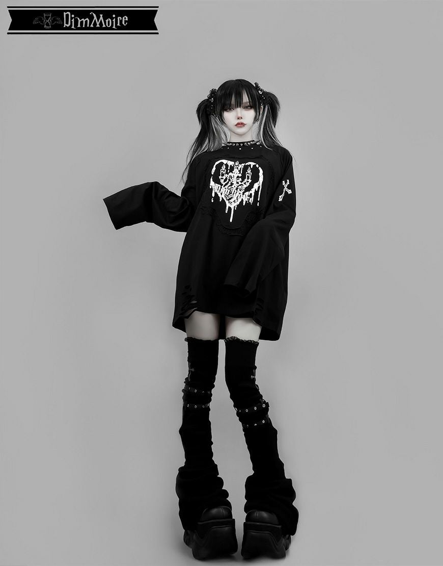 DimMoire【ディムモアール】Bloody Altar ロンT/Black