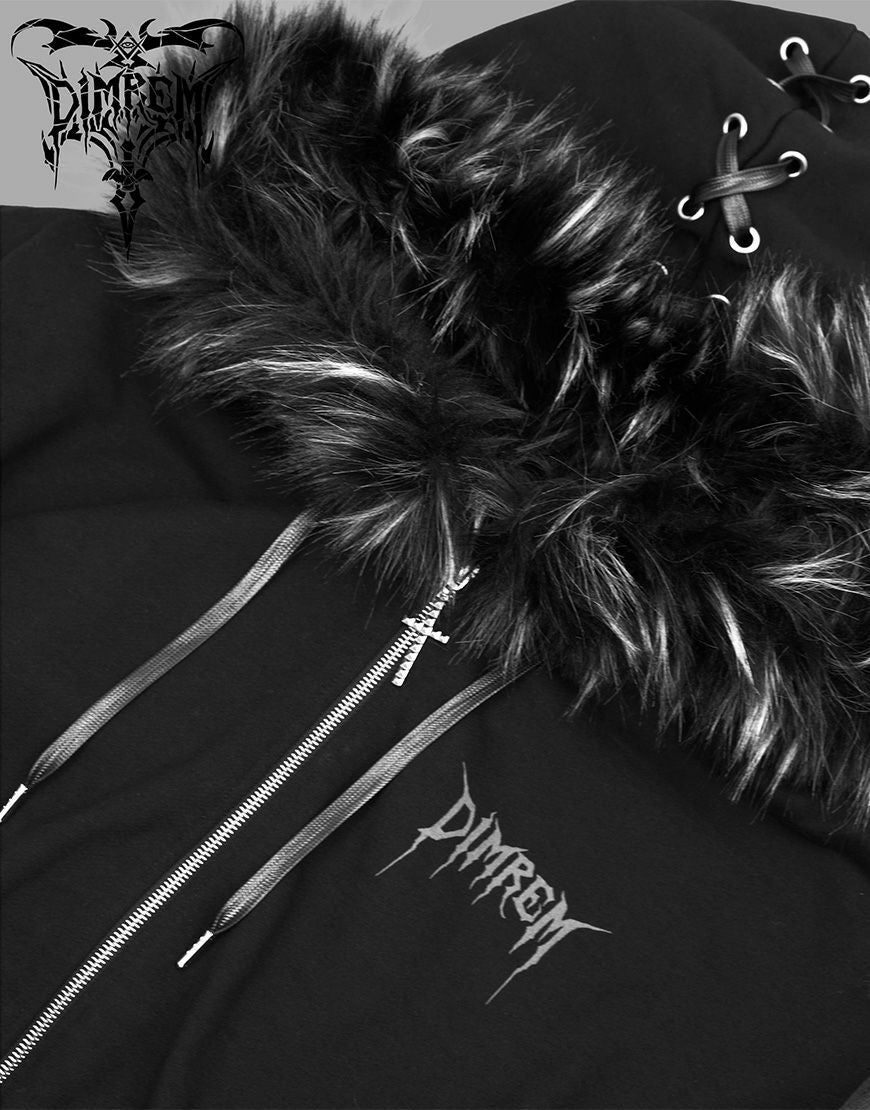 DIMREM【ディムレム】超ハトメファーフードパーカー