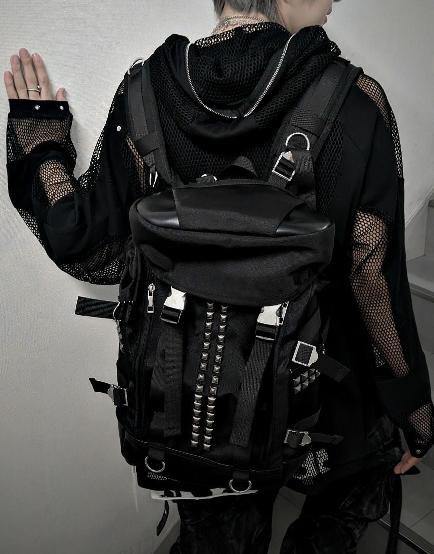 DIESEL ディーゼル　リュック　スタッズ付きバックパック NOVESSEL【ノベセル】スタッズデザインバックパック/全1色