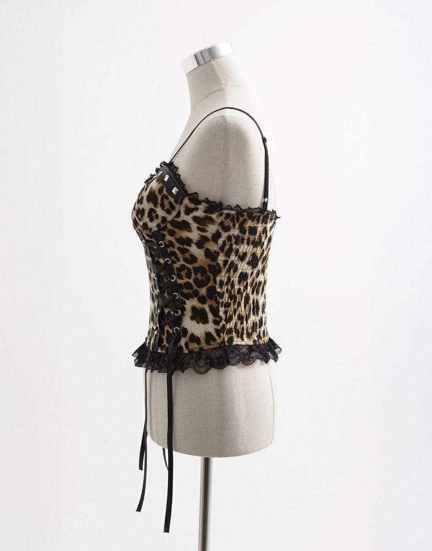 REFLEM【レフレム】レースアップコルセットキャミソール/全2色