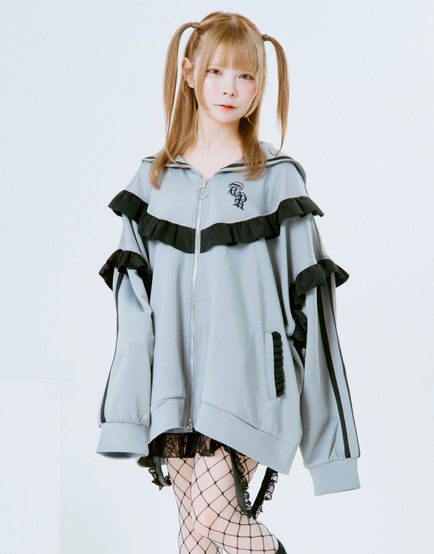 TRAVAS TOKYO【トラバストーキョー】セーラーカラーフリルトラック