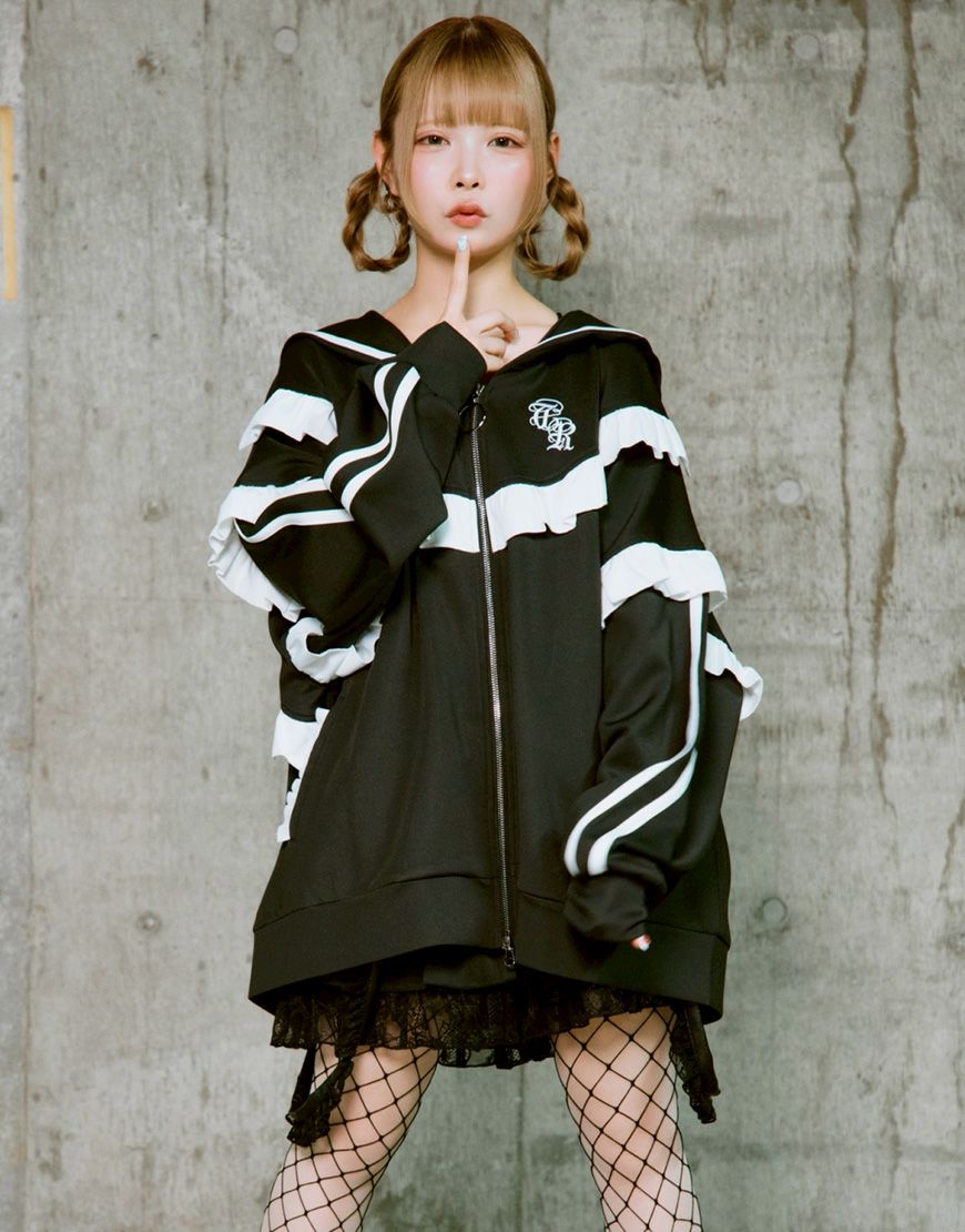 TRAVAS TOKYO【トラバストーキョー】セーラーカラーフリルトラック